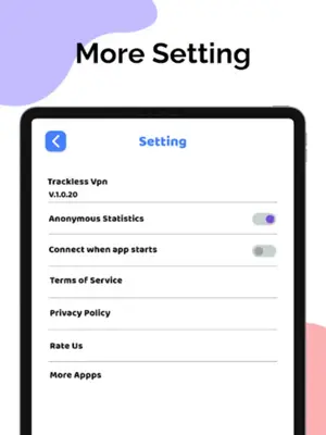 Trackless VPN - Fast VPN Proxy android App screenshot 5